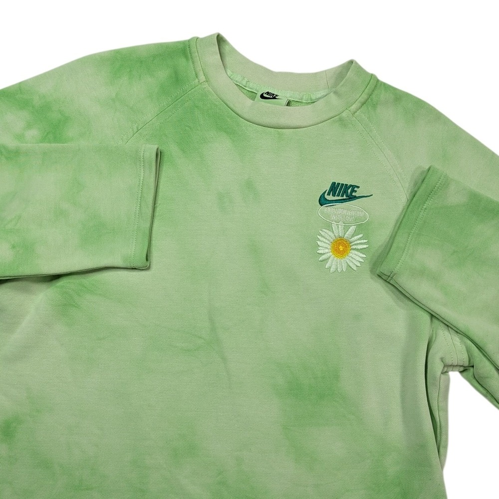 Nike‎ Have A Nike Day Sweatshirt Men's S Green Tie Dye French Terry DM5010-332